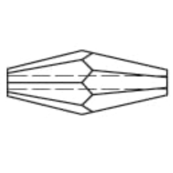 As Low As $2 Sapphire Swarovski Crystal Elongated Bicone 5205 15mm x 6mm 2pc - Picture 2 of 2